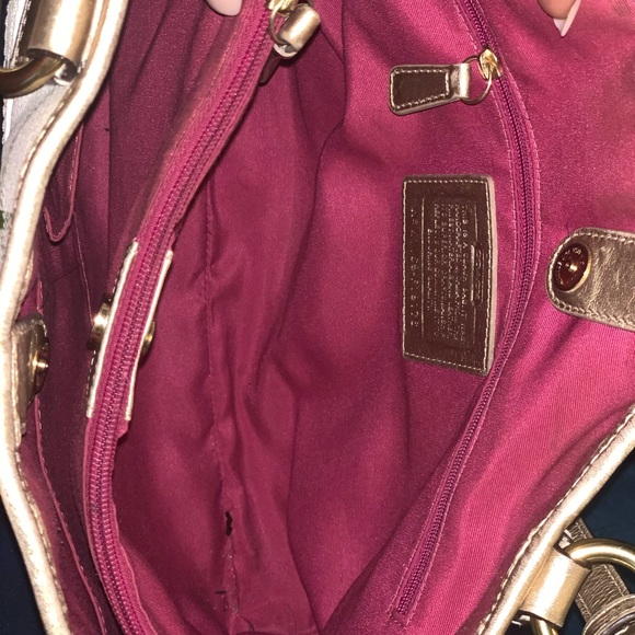 COACH PEYTON TATTERSALL TOTE HANDBAG - Picture 4 of 5